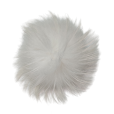 Помпон из енота альбиноса 16-19 см.